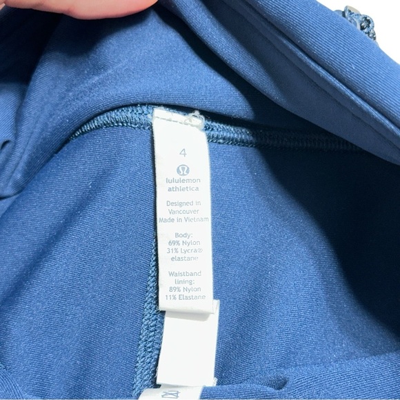 Lululemon Tight Stuff True Navy 25” Athletic Leggings Womens 4 - Picture 5 of 8